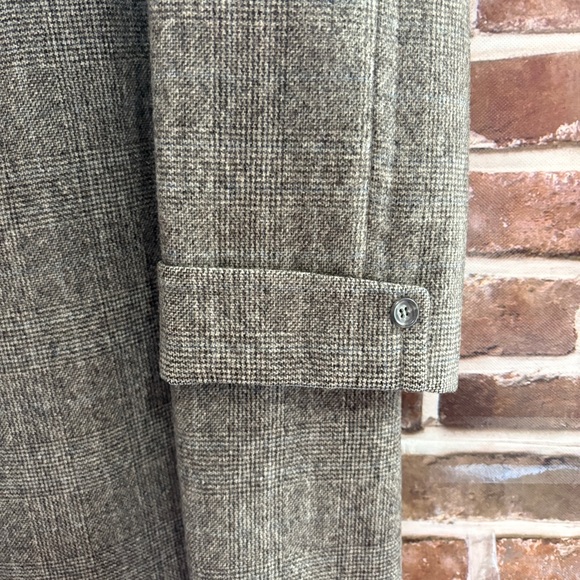 Vintage 1950’s Dreyfuss & Son Wool Coat, USA Union Made, Grey/ Brown Tweed, XL - Picture 10 of 13